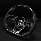 Revolve carbon fiber Flat Customized Sport LED Steering Wheel 17-22 RS A S 3 4 5 - revolvesteering